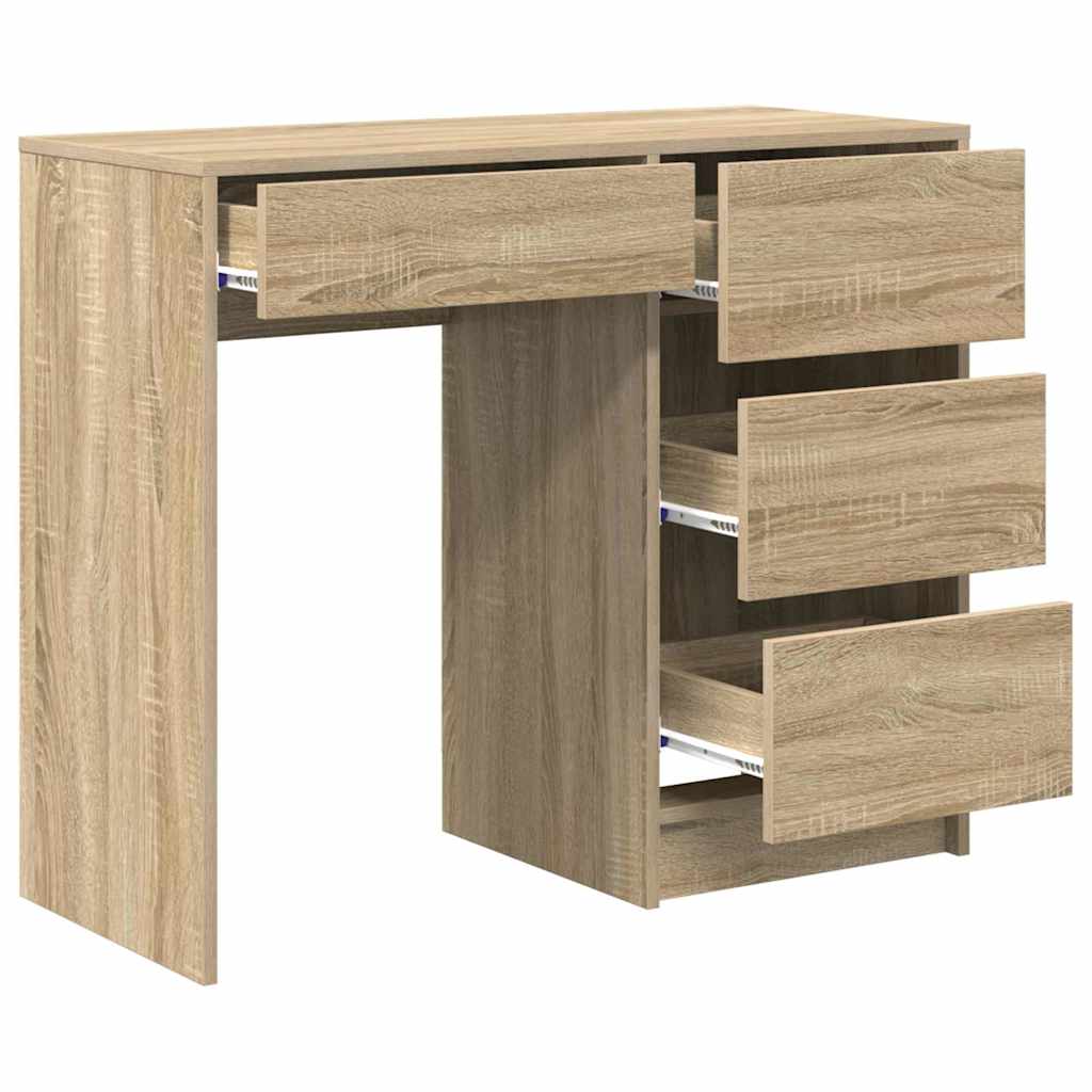 Schreibtisch Sonoma-Eiche 90 x 37,5 x 75 cm Holzwerkstoff