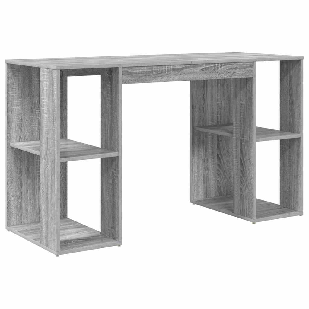 Schreibtisch Graues Sonoma 130 x 50.5 x 75 cm Holzwerkstoff