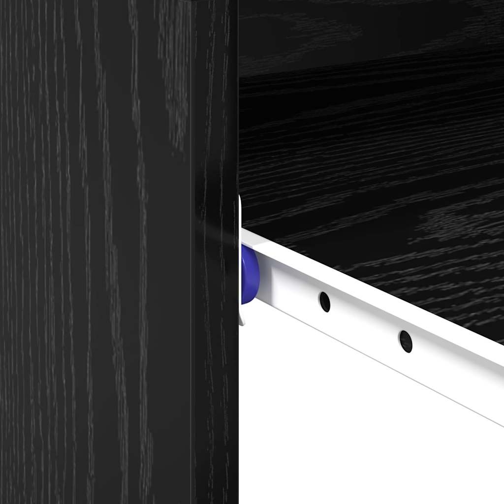 Schreibtisch Schwarz Eichen-Optik 77,5 x 43 x 79 cm