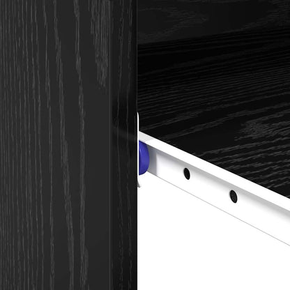 Schreibtisch Schwarz Eichen-Optik 77,5 x 43 x 79 cm