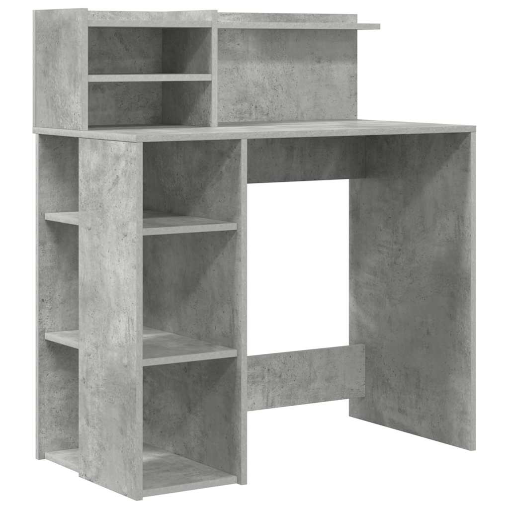 Schreibtisch Beton Grau 90 x 48 x 101,5 cm Holzwerkstoff