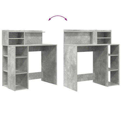 Schreibtisch Beton Grau 90 x 48 x 101,5 cm Holzwerkstoff
