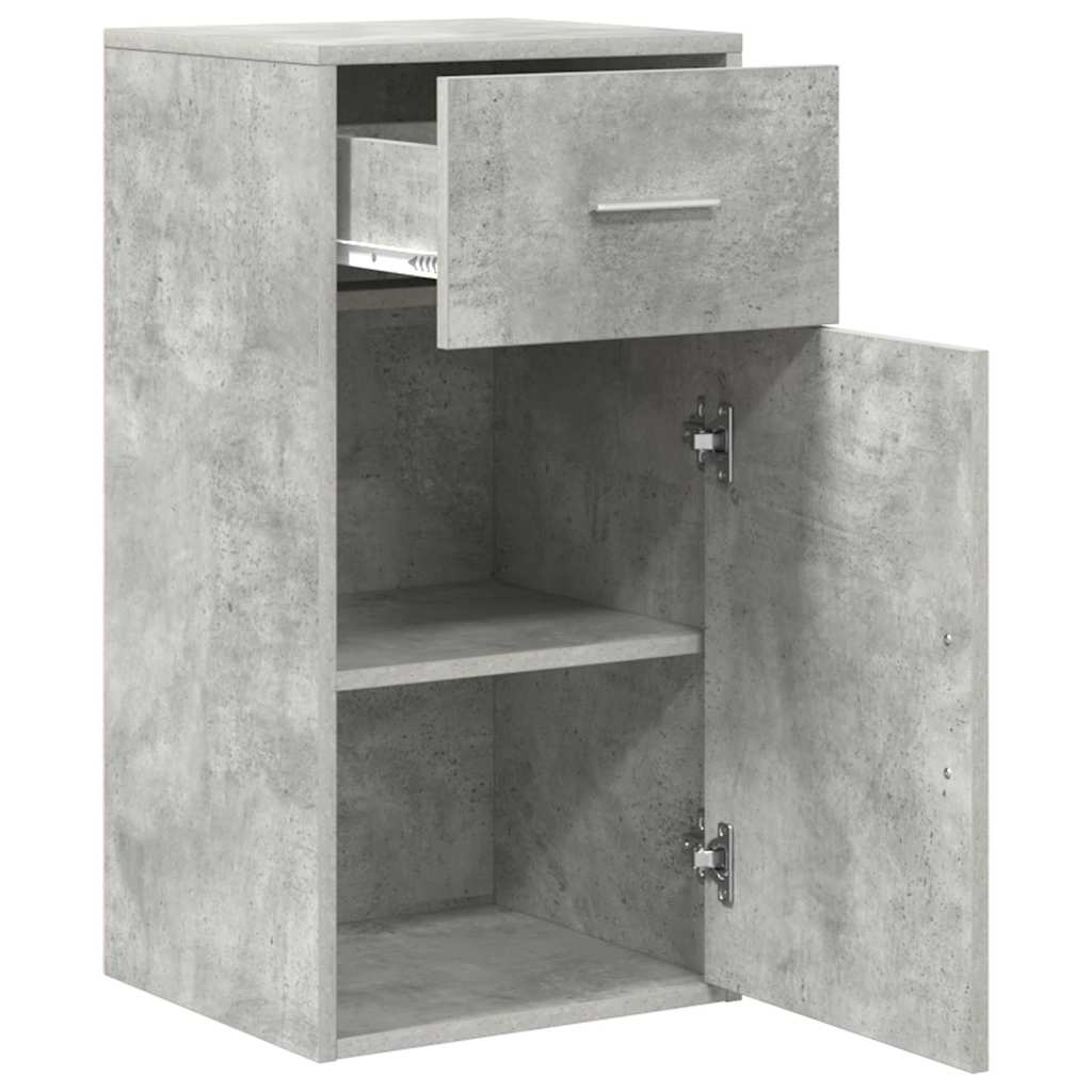 Sideboard Betongrau 38 x 34,5 x 75 cm Holzwerkstoff
