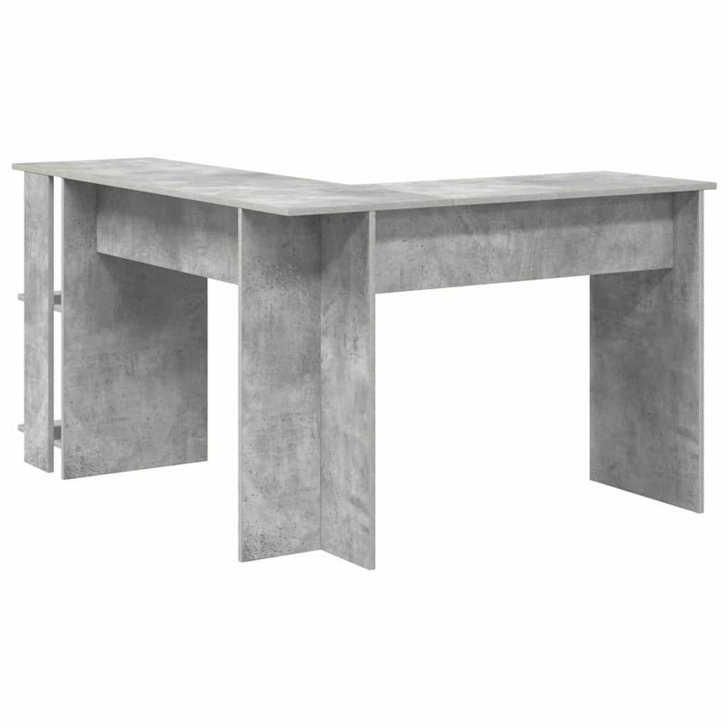 Eck-Schreibtisch Beton Grau 140 x 113,5 x 75 cm Holzwerkstoff
