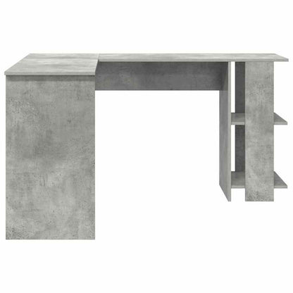 Eck-Schreibtisch Beton Grau 140 x 113,5 x 75 cm Holzwerkstoff