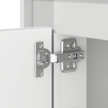 Nachttisch mit Weiß 44 x 34.5 x 45 cm Holzwerkstoff