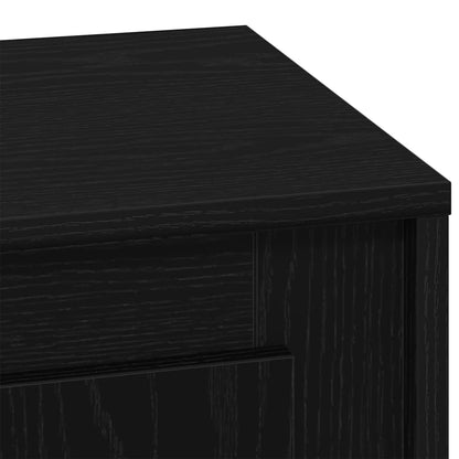 Nachttisch mit 2 pcs Schwarz 44 x 34.5 x 45 cm Holzwerkstoff
