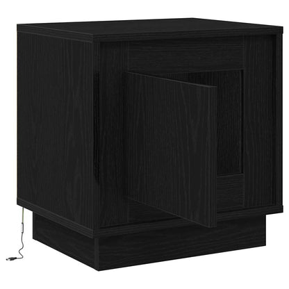 Nachttisch mit 2 pcs Schwarz 44 x 34.5 x 45 cm Holzwerkstoff