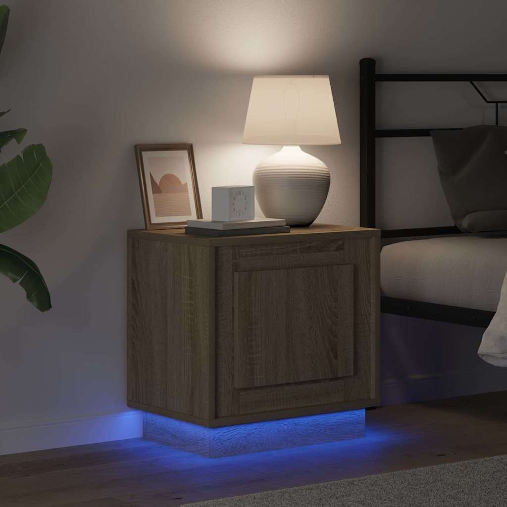 Nachttisch mit Sonoma Eiche 44 x 34.5 x 45 cm Holzwerkstoff