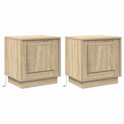 Nachttisch 2 pcs Sonoma Eiche 44 x 34.5 x 45 cm Holzwerkstoff
