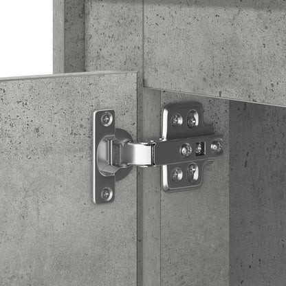 Nachttisch mit Betongrau 44 x 34.5 x 45 cm Holzwerkstoff