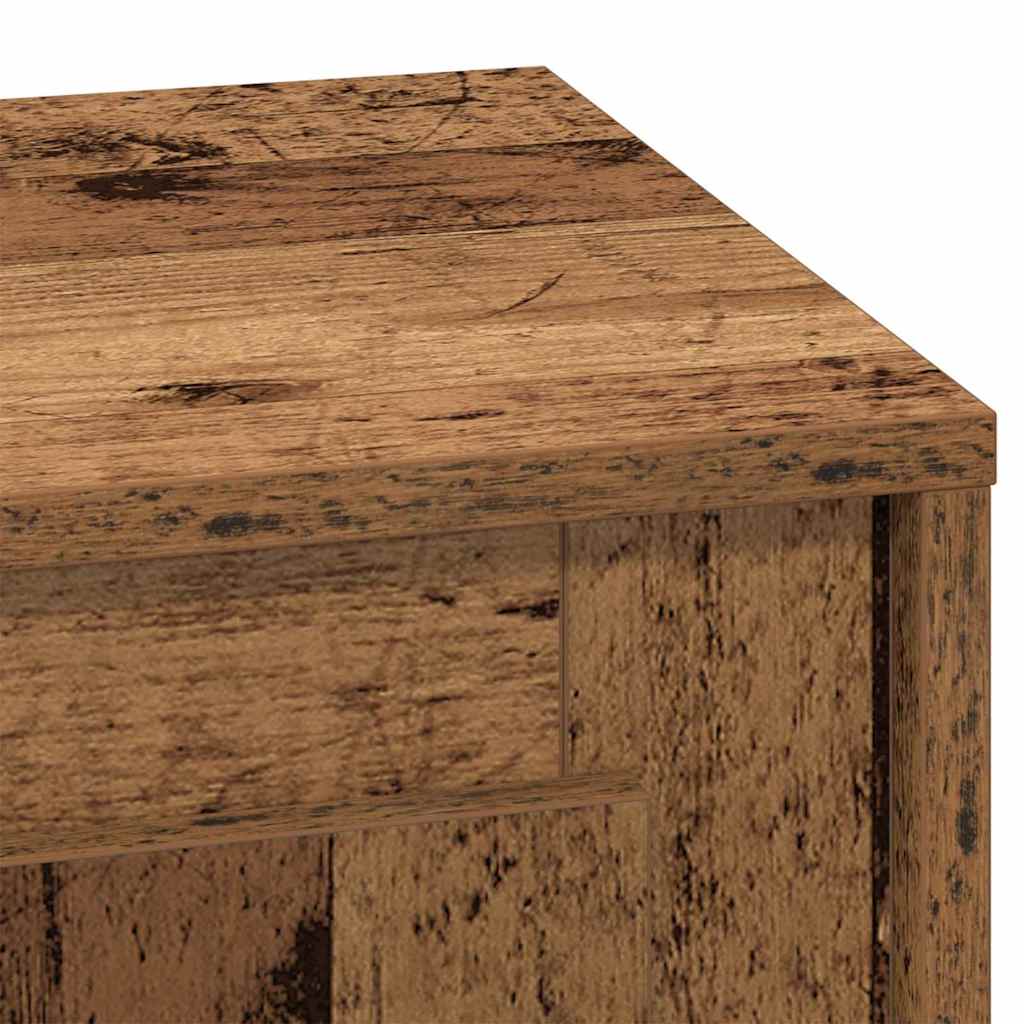 Nachttisch mit Altholz 44 x 34.5 x 45 cm Holzwerkstoff