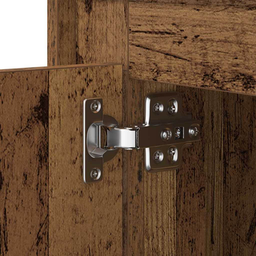 Nachttisch mit Altholz 44 x 34.5 x 45 cm Holzwerkstoff