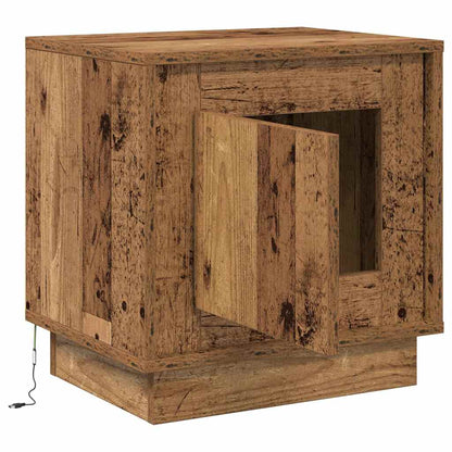 Nachttisch mit 2 pcs Altholz 44 x 34.5 x 45 cm Holzwerkstoff