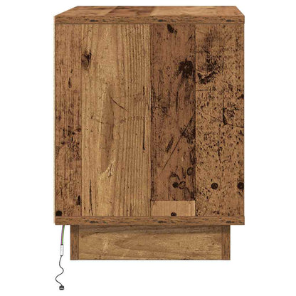 Nachttisch mit 2 pcs Altholz 44 x 34.5 x 45 cm Holzwerkstoff