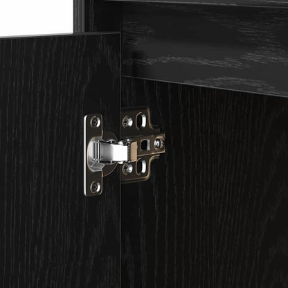 Nachttisch mit Schwarz 50 x 34,5 x 50 cm Holzwerkstoff