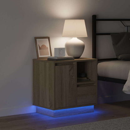 Nachttisch mit Sonoma Eiche 50 x 34,5 x 50 cm Holzwerkstoff