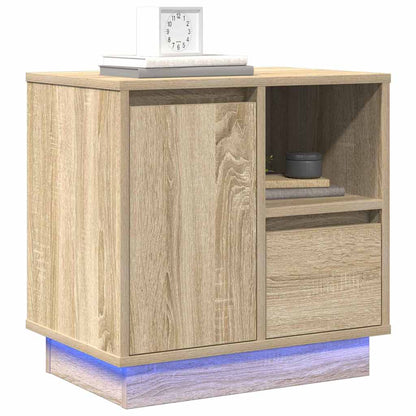 Nachttisch mit Sonoma Eiche 50 x 34,5 x 50 cm Holzwerkstoff