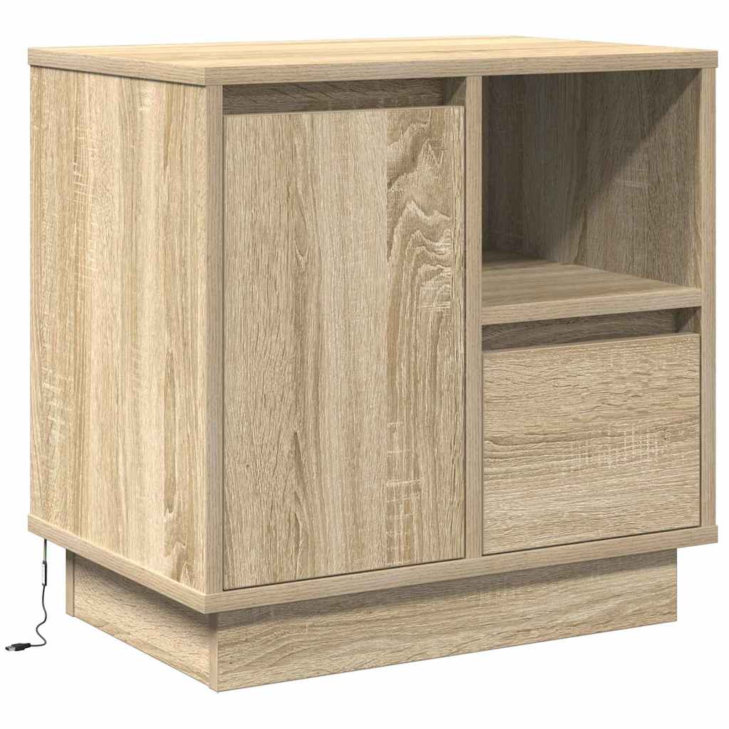 Nachttisch 2 pcs Sonoma Eiche 50 x 34,5 x 50 cm Holzwerkstoff