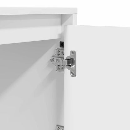 Nachttisch mit Weiß 39 x 34,5 x 50 cm Holzwerkstoff