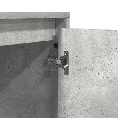 Nachttisch mit Betongrau 39 x 34,5 x 50 cm Holzwerkstoff