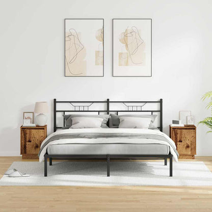 Nachttisch mit 2 pcs Altholz 39 x 34,5 x 50 cm Holzwerkstoff