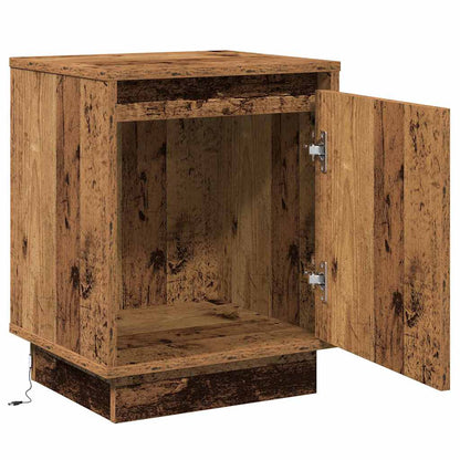 Nachttisch mit 2 pcs Altholz 39 x 34,5 x 50 cm Holzwerkstoff