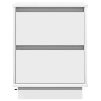 Nachttisch mit Schubladen Weiß 39 x 34,5 x 50 cm Holzwerkstoff