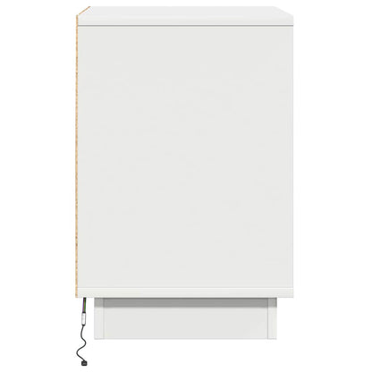 Nachttisch mit Schubladen Weiß 39 x 34,5 x 50 cm Holzwerkstoff