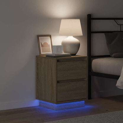 Nachttisch mit Sonoma-Eiche 39 x 34,5 x 50 cm Holzwerkstoff