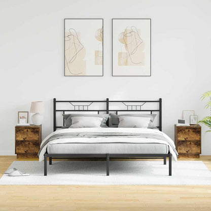 Nachttisch 2 pcs Räuchereiche 39 x 34,5 x 50 cm Holzwerkstoff