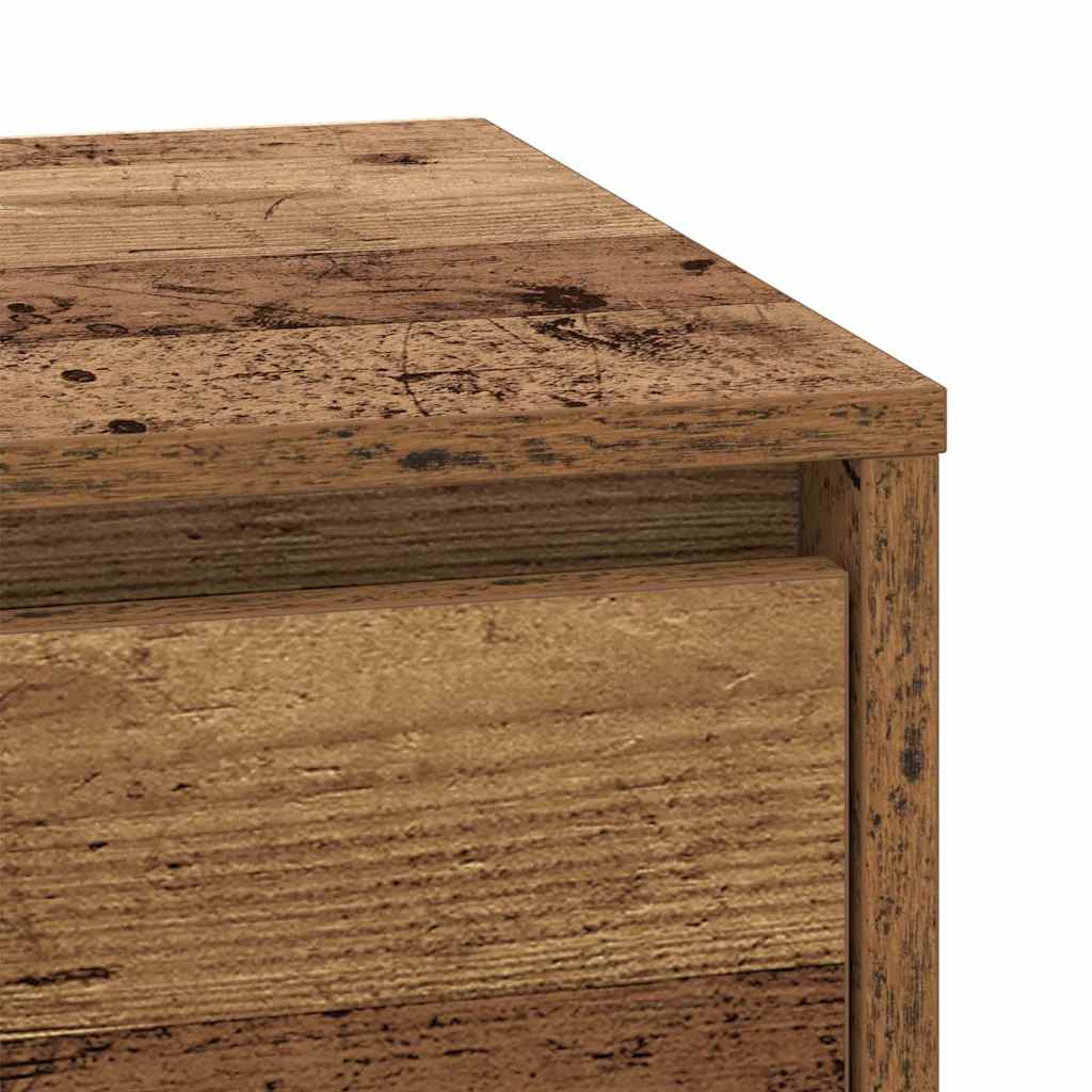 Nachttisch mit Altholz 39 x 34,5 x 50 cm Holzwerkstoff