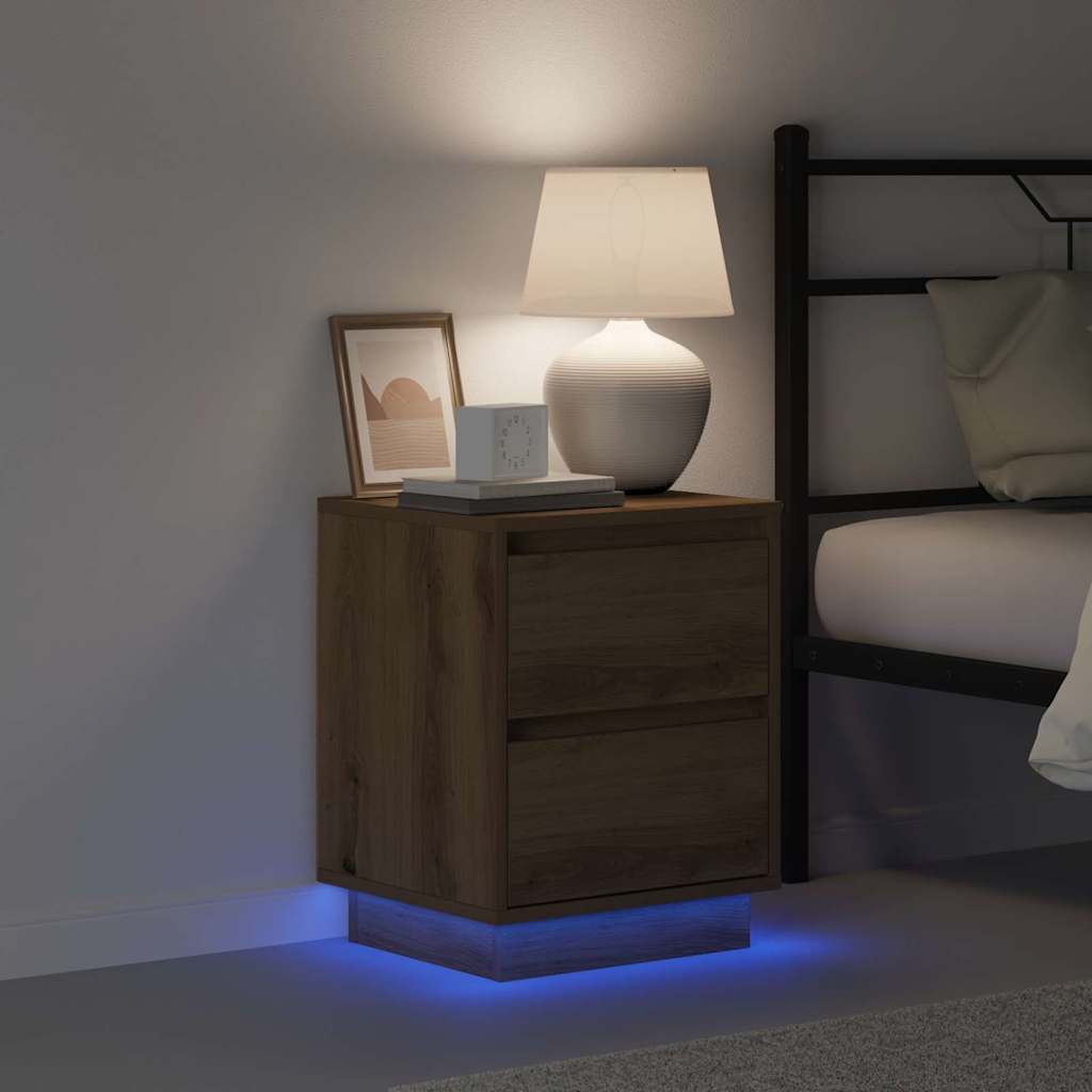 Nachttisch 2 pcs Artisan-Eiche 39 x 34,5 x 50 cm Holzwerkstoff