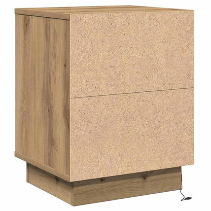 Nachttisch 2 pcs Artisan-Eiche 39 x 34,5 x 50 cm Holzwerkstoff