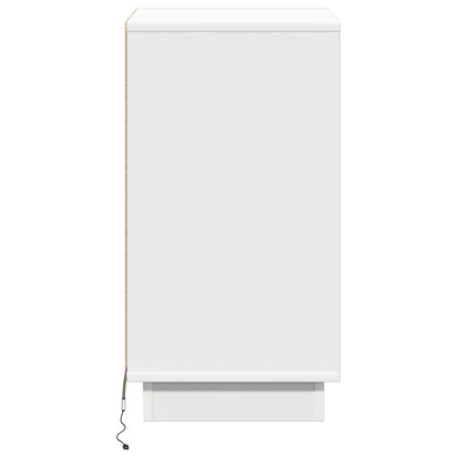 Nachttisch mit Schubladen Weiß 39 x 34,5 x 65 cm Holzwerkstoff