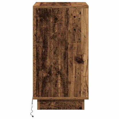 Nachttisch mit Altholz 39 x 34,5 x 65 cm Holzwerkstoff