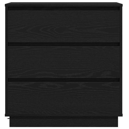 Nachttisch mit Schwarz 71 x 34,5 x 75 cm Holzwerkstoff