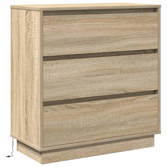 Nachttisch mit Sonoma Eiche 71 x 34,5 x 75 cm Holzwerkstoff