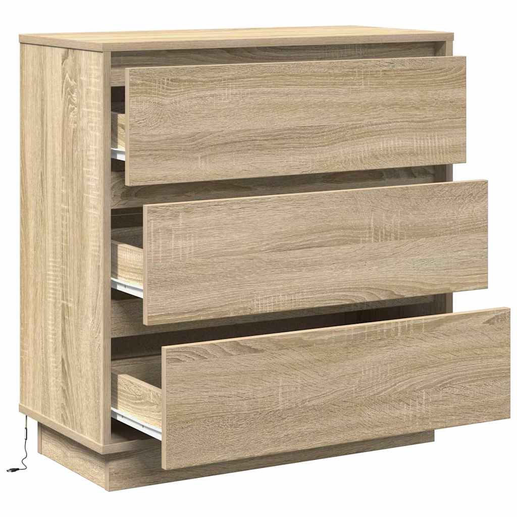 Nachttisch mit Sonoma Eiche 71 x 34,5 x 75 cm Holzwerkstoff