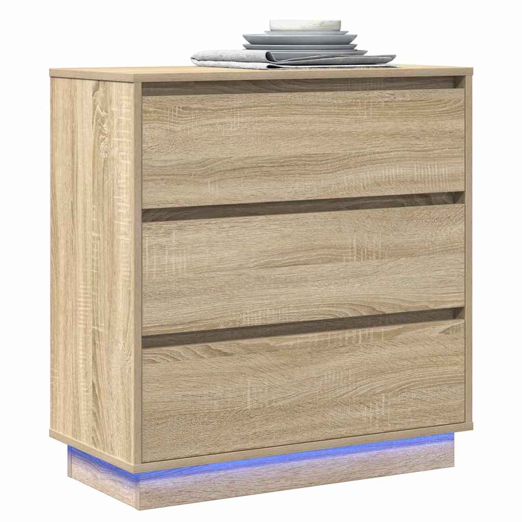 Nachttisch mit Sonoma Eiche 71 x 34,5 x 75 cm Holzwerkstoff