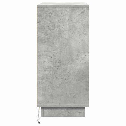 Nachttisch mit Beton Grau 71 x 34,5 x 75 cm Holzwerkstoff