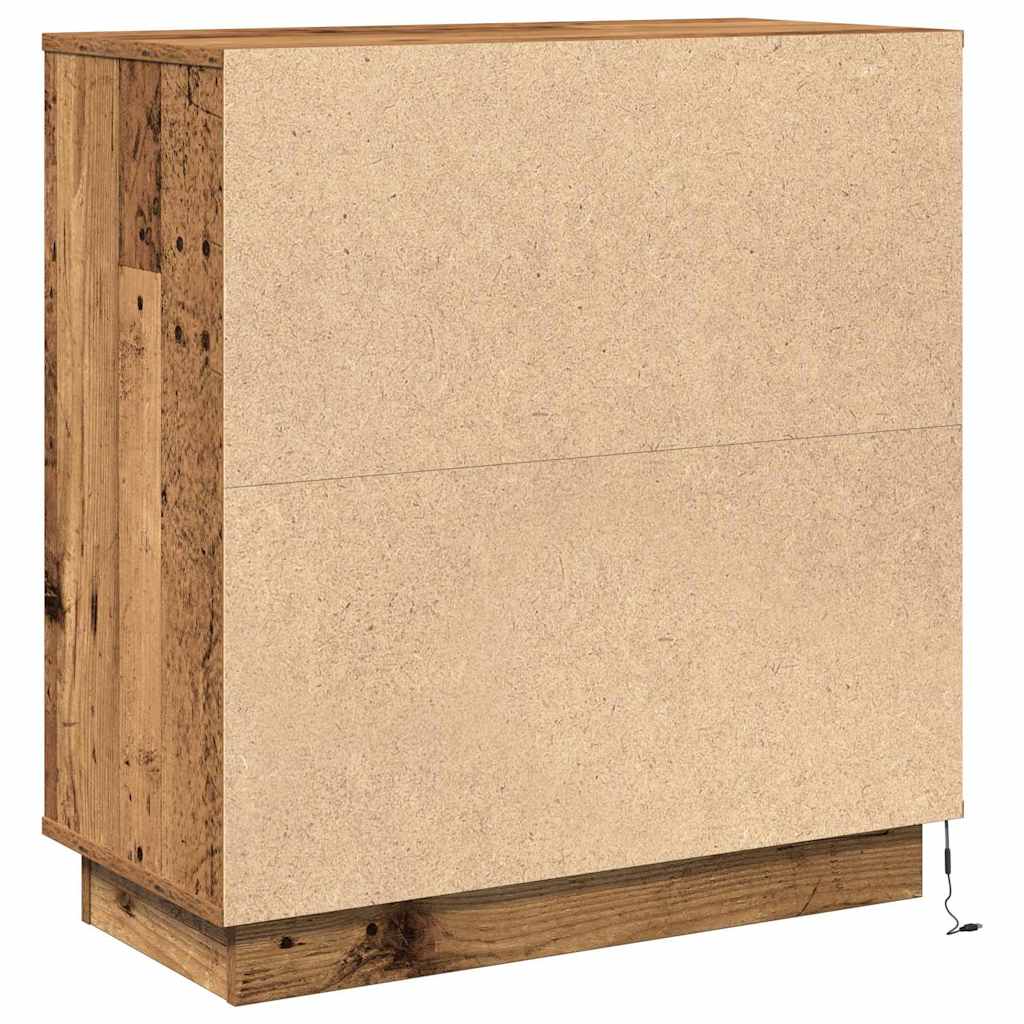 Nachttisch mit Altholz 71 x 34,5 x 75 cm Holzwerkstoff