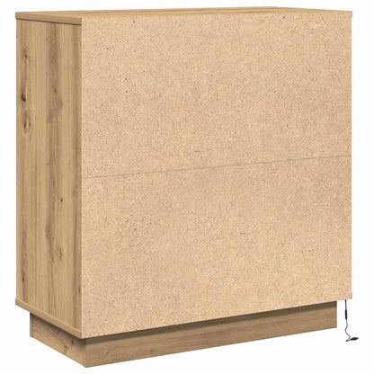 Nachttisch Eiche handwerklich 71 x 34,5 x 75 cm Holzwerkstoff