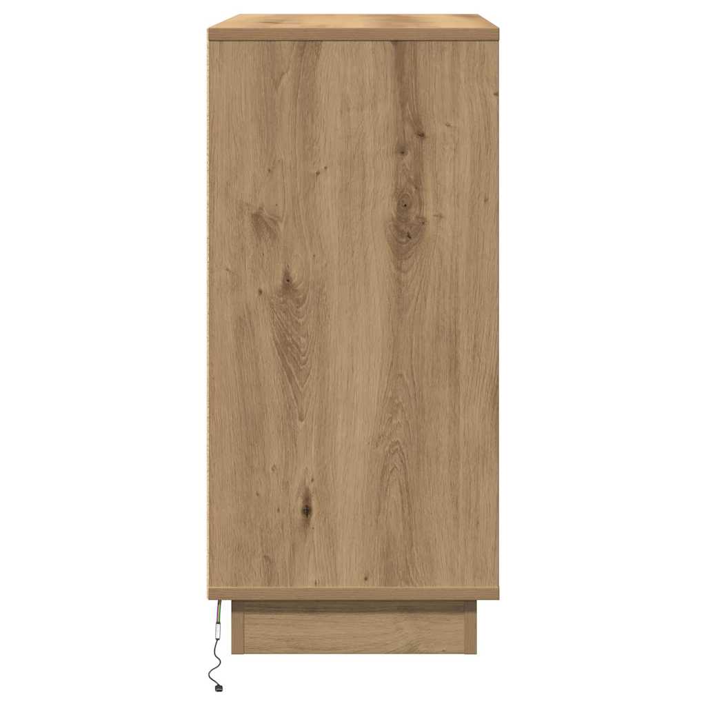 Nachttisch Eiche handwerklich 71 x 34,5 x 75 cm Holzwerkstoff