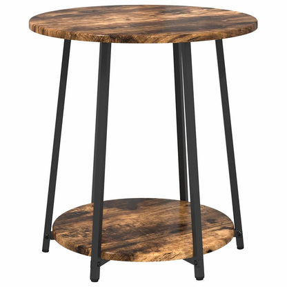 Beistelltisch-Set 2 pcs Rauchesche und Schwarz 50 x 50 x 51 cm