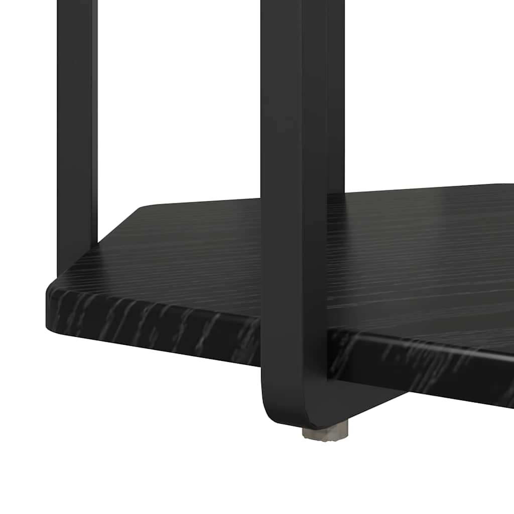 Beistelltisch-Set 2 pcs Schwarz Eichen-Optik 50 x 50 x 50,5 cm