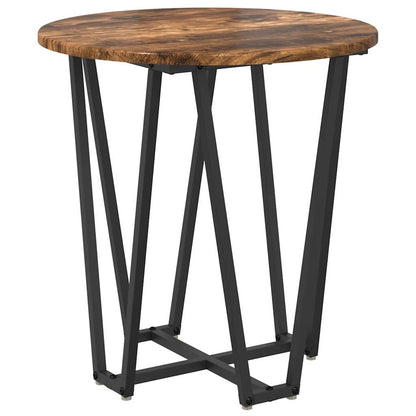 Beistelltisch-Set 2 pcs Rauchesche und Schwarz