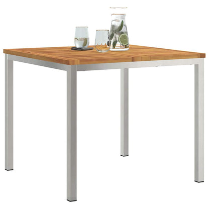 Esstisch für draußen Braun 90 x 90 x 75 cm Akazie Massivholz