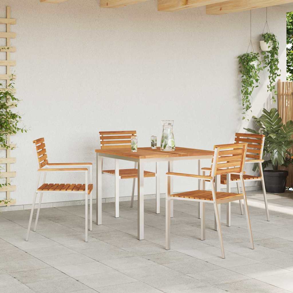 Esstischfürdraußen Braun 200x90x75cm Massives Teakholz