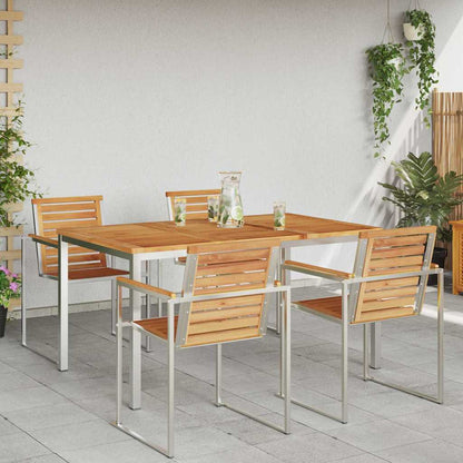 Esstischfürdraußen Braun 200x90x75cm Massives Teakholz